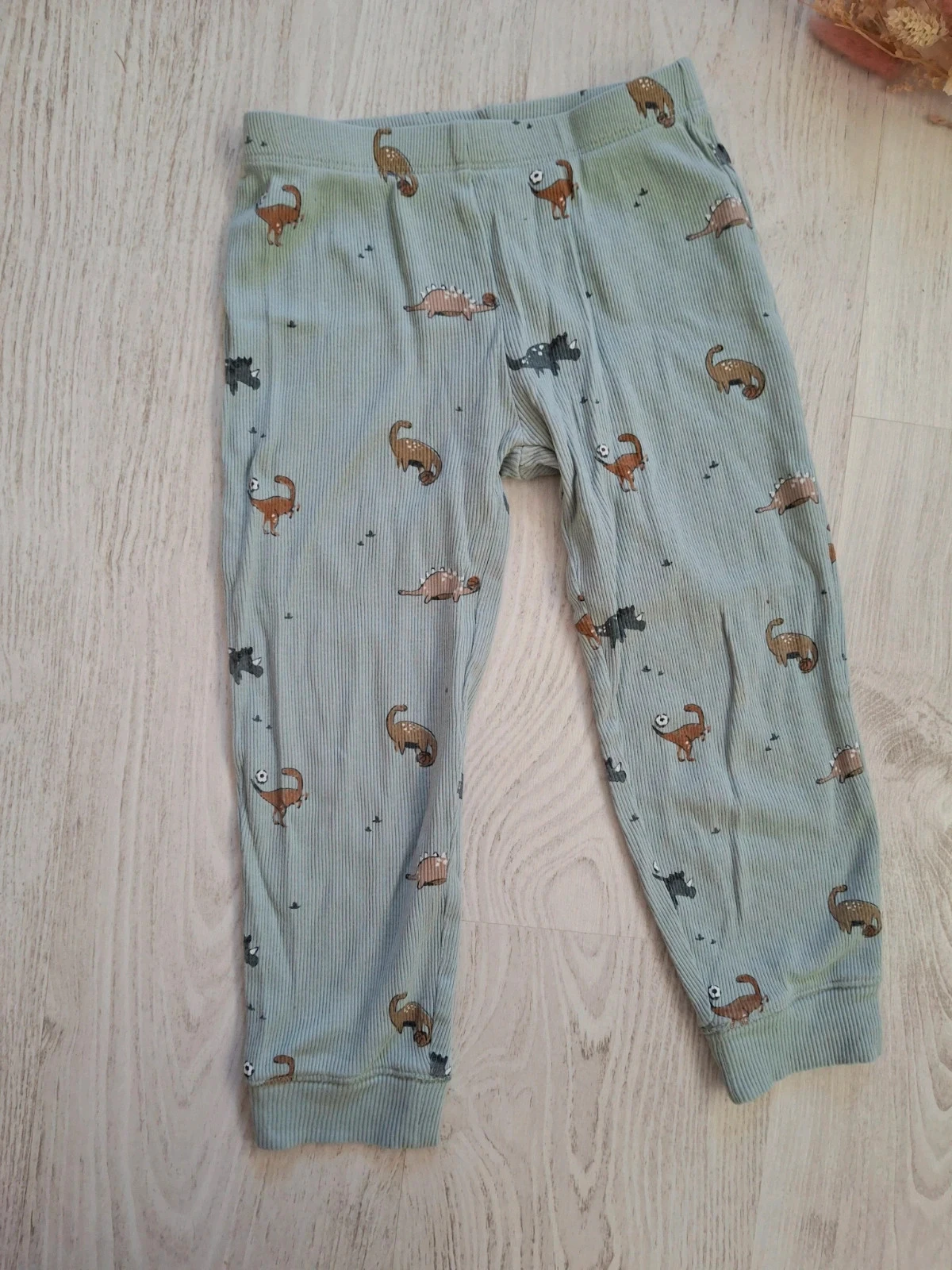 🌙 Lot/conjunto de pijama de 2 piezas para niño azul marino/verde agua acanalado Kiabi – Talla 4 años🌙 – photo 10